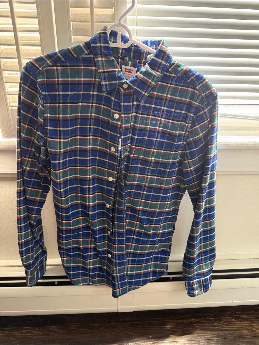 Levi's Blue Plaid Button-Down Shirt - Men's